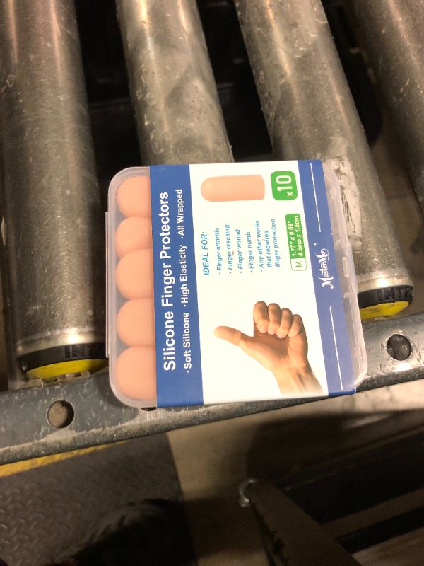Photo 1 of MasterMo Gel Finger Cots Protectors, Silicone Fingers Covers Bandages Caps Sleeves for Fingertip Thumb Protection, Ideal for Trigger, Arthritis, Cracking, Blisters, Callus, Hangnail & Pain Relief