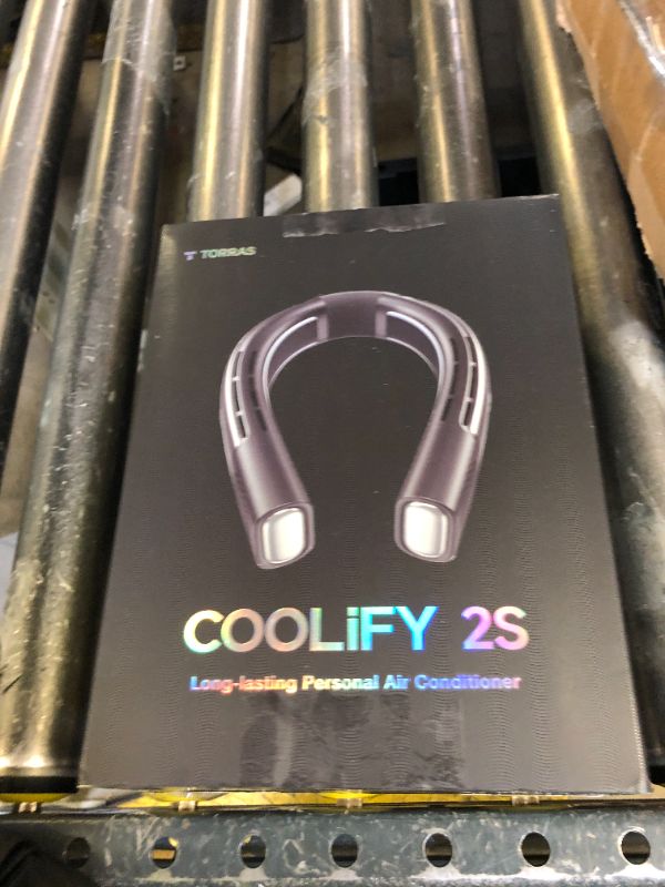 Photo 1 of TORRAS 2025 COOLiFY 2S Neck Fan, 3 Model, 3-28H Extended Battery Life, Neck Fans that Blow Cold Air, Neck Air Conditioner, Cooling Neck Fan for Work,Hiking,Travel. Gifts for Dad Husband Father, Black