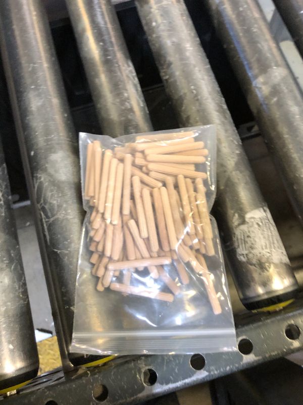 Photo 1 of 1/4" x 2" Wooden Dowel Pins, FoDau770 Fluted Wood Dowel Rods, Natural Beech Wood Dowel Pegs for Crafts, Woodworking, DIY Furniture - 100 Pieces