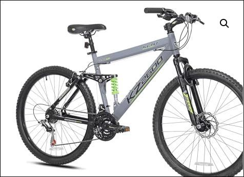 Photo 1 of Kent International Kent 26? KZ2600 Full Suspension Mountain Bike Gray/Green
