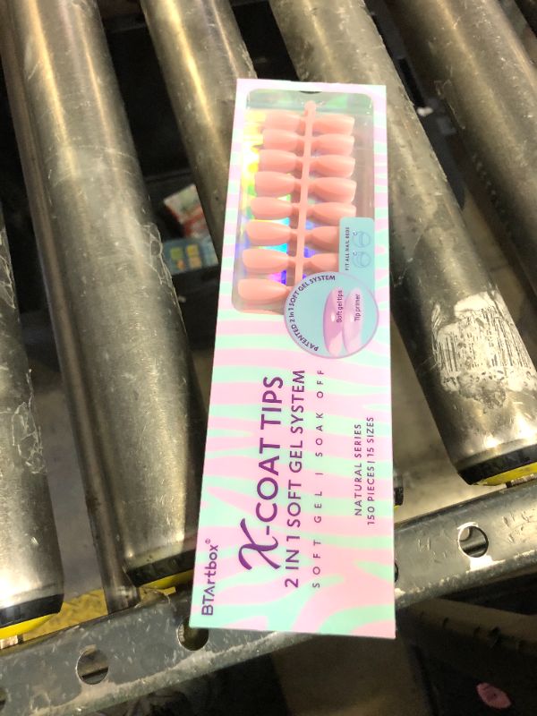 Photo 1 of BTArtbox XCOATTIPS Natural Nail Tips - Matte Medium Almond Press On Nails Pink, Long Lasting Soft Gel Nails False Nail, Soak Off Acrylic Fake Nails Extensions for Nail Art DIY Women