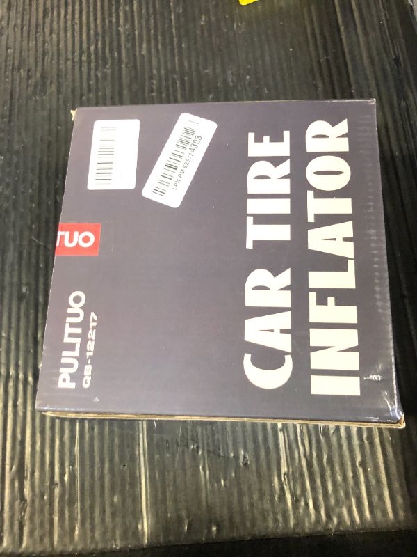 Photo 1 of PULITUO Tire Inflator Portable Air Compressor - Car Accessories 12V DC Air Pump for Car Tires with Digital Pressure Gauge, Emergency LED Light for Wheel, Bike, Ball, Motor