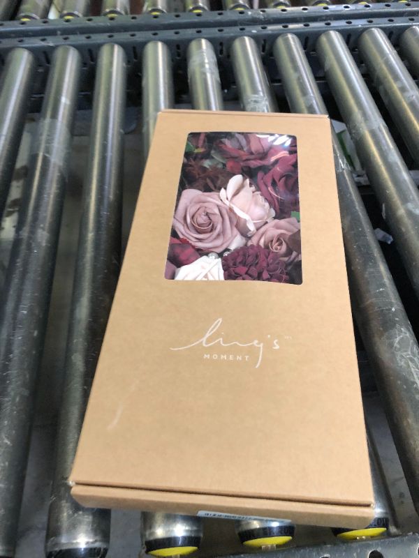 Photo 1 of Ling's Moment Burgundy Dusty Rose Artificial Flowers and Greenery Combo Box Set, Maroon Fake Flower for DIY Wedding Bridal Bouquet, Centerpieces Decor, Floral Arrangement Decor, etc.
