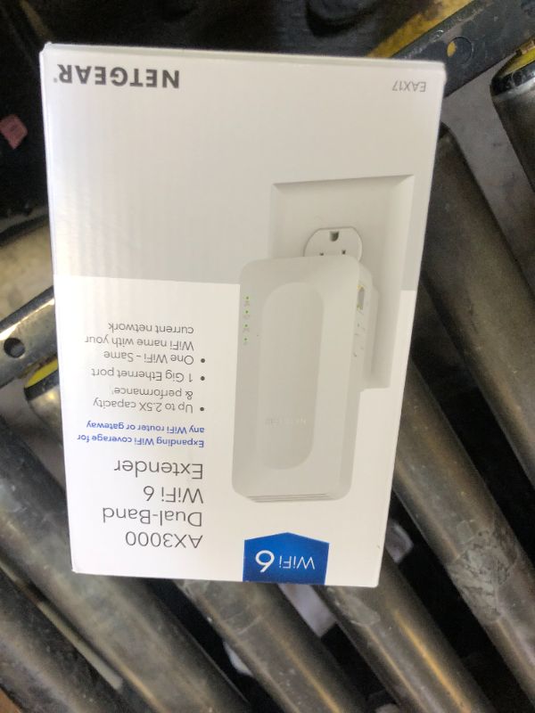 Photo 1 of NETGEAR WiFi 6 Mesh Range Extender (EAX17) – Add up to 1,500 sq. ft. and 20+ Devices with AX3000 Dual-Band Wireless Signal Booster & Repeater (up to 3.0Gbps Speed) – WPA Security, Smart Roaming