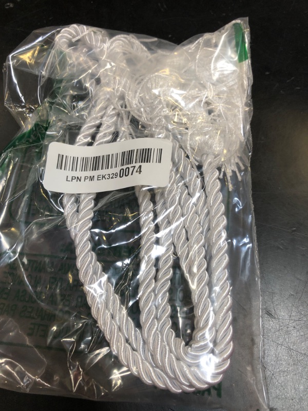 Photo 1 of Btmooz White Graduation Honor Cord, 66 Inch Polyester, Classic Style, Graduation Occasion