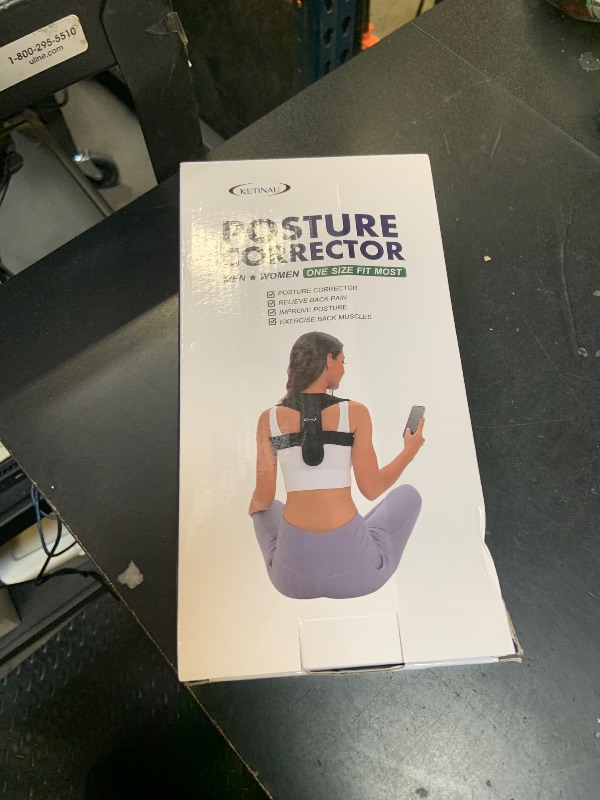 Photo 1 of Posture Corrector for Women and Men, Back Brace Adjustable Upper Posture Support, Back Support, Comfortable Back Straightener Support for Clavicle Support, and Providing Pain Relief from Neck (Large)