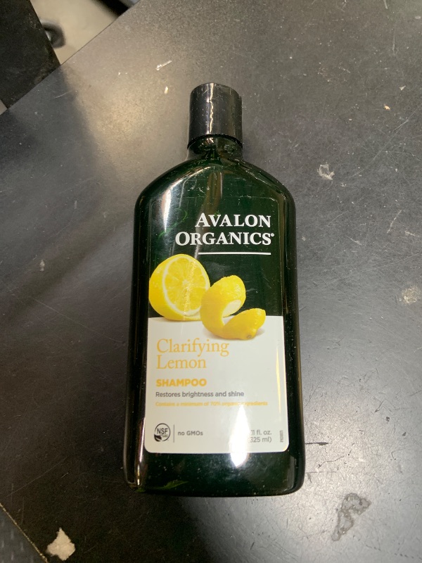 Photo 1 of Avalon Organics Clarifying Lemon Shampoo, Removes Buildup to Restore Brightness and Shine, 11 Fluid Ounces