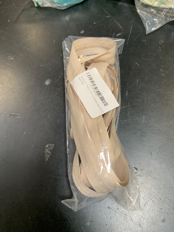 Photo 1 of MebuZip 2PCS #3 Beige 60 Inches Closed Bottom Zippers Nylon Coil Zippers for Sewing,Pillow Cushions, Upholstery,Slipcovers (60")
