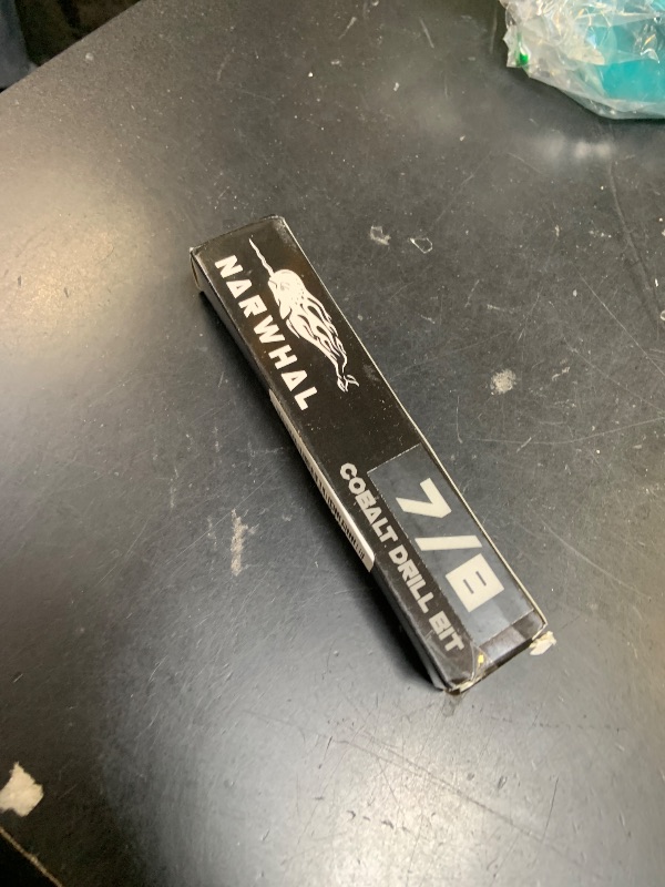 Photo 1 of Narwhal 7/8 Inch Cobalt Drill Bits (Industrial Grade M35 Cobalt) 1/2" Shank & 6" Length & 135 Degree Split Point for Drilling Into Metal, Hardened & Stainless Steel, Cast Iron, & More!
