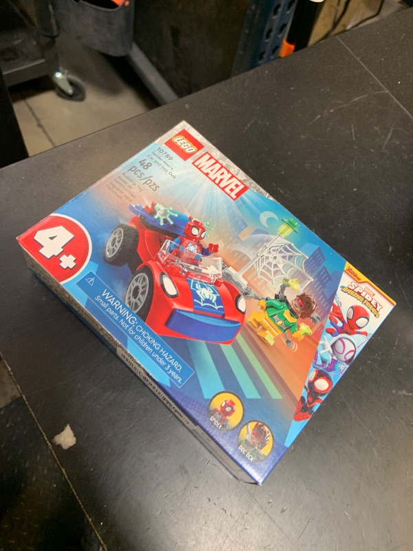 Photo 1 of LEGO Marvel Spider-Man's Car and Doc Ock - Kids Pretend Play Set with Glow in The Dark Pieces for Boys & Girls, Ages 4+ - Gifts for Birthdays - 10789