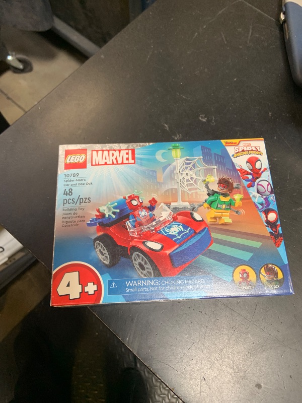 Photo 1 of LEGO Marvel Spider-Man's Car and Doc Ock - Kids Pretend Play Set with Glow in The Dark Pieces for Boys & Girls, Ages 4+ - Gifts for Birthdays - 10789