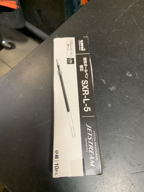 Photo 1 of ???? Uni Jetstream Lite Touch Ink Refill, for Retractable Single-Color Pen Type, 0.5mm Fine Point, Black Ink, SXRL5.24, Box of 10