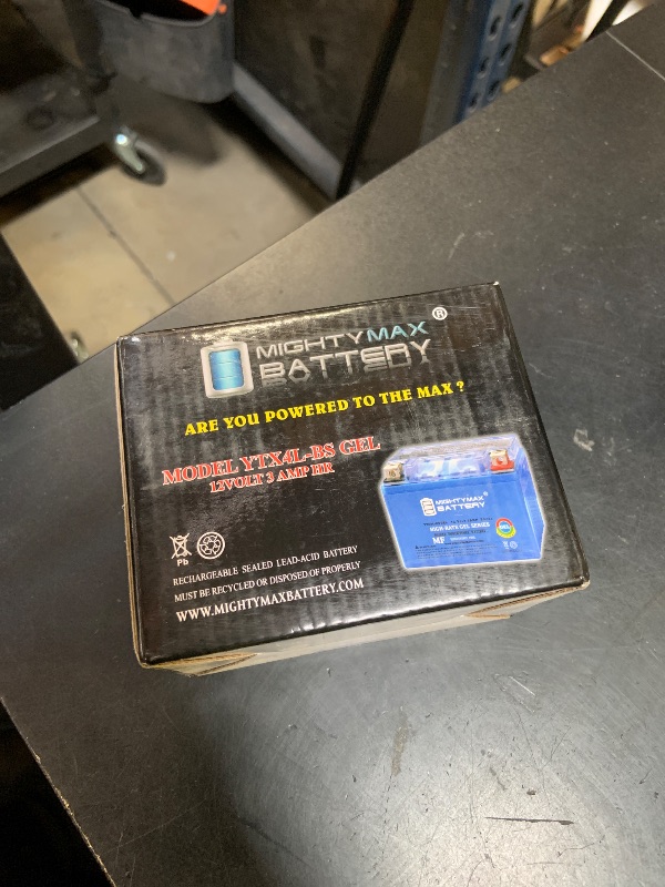 Photo 1 of Mighty Max Battery YTX4L-BS Gel Battery for ATV Quad Dirt/Pit Bike 50/70/110/125 CC Brand Product
