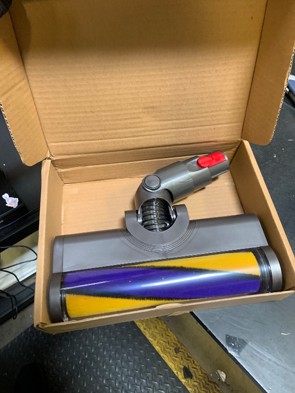 Photo 1 of FUNTECK LED Soft Roller Clean Head Compatible with V12 Detect Slim, Green Light Hard Floor Vacuum Attachment for Illuminating Hidden Dust and Debris