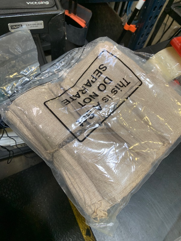 Photo 1 of 100 Pcs Rustic Burlap Gift Bags with Drawstring - Reusable Burlap Sacks for Wrapping Birthday, Wedding, Party & Christmas Gifts - DIY Crafts (5 x 7 Inch)