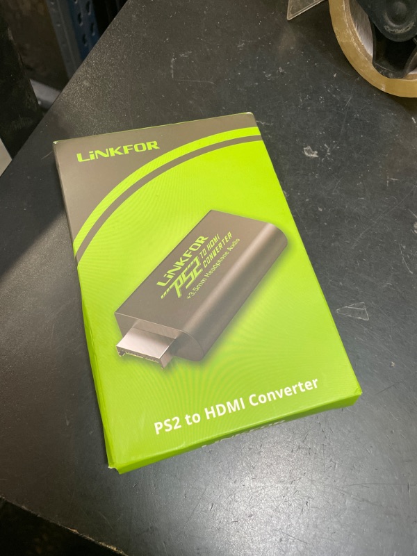Photo 1 of LiNKFOR PS2 to HDMI Converter for Sony PlayStation 2 to HDMI Adapter with 3.5mm Headphone Audio Jack for HDTV Monitor (PS2 to HDMI Converter with 3ft HDMI Cable)