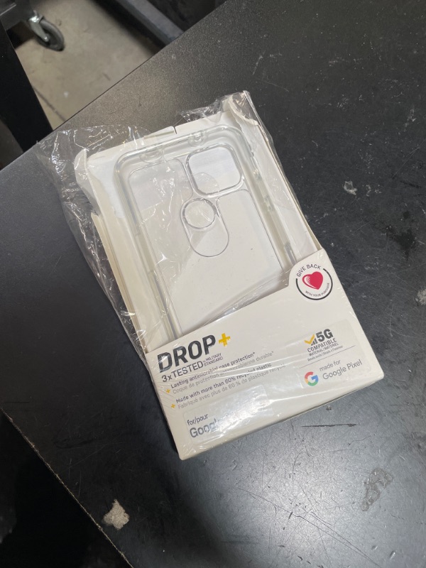 Photo 1 of OtterBox Pixel 5a Symmetry Series Case - Clear, Ultra-Sleek, Wireless Charging Compatible, Raised Edges Protect Camera & Screen