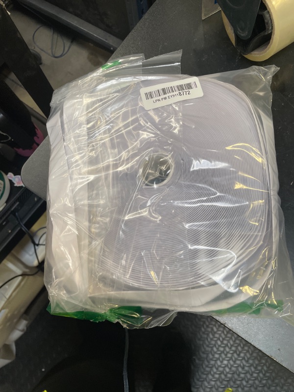 Photo 1 of 1 Inch x 82 Feet White Self Adhesive Hook and Loop Tape Sticky Back Roll, Nylon Heavy Duty Loop Strips with Adhesive, Multi-Function Hook Tape for Crafting & Wall Hanging - White