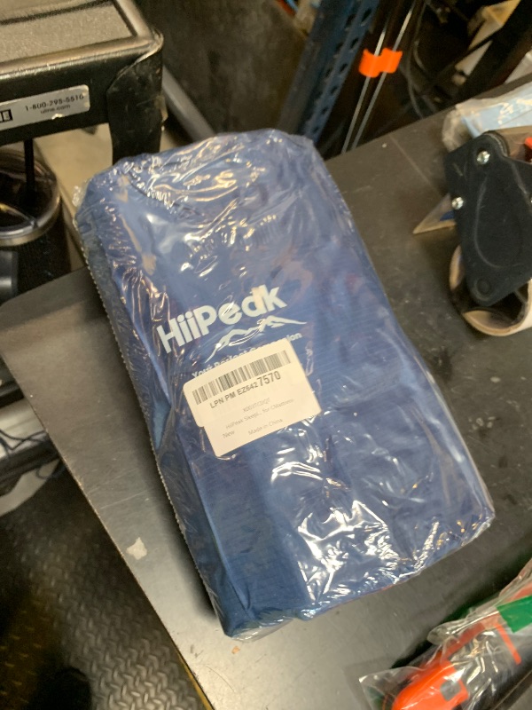 Photo 1 of HiiPeak Ultralight Inflatable Sleeping Mat with Built-in Foot Pump & Pillow, Compact Camping Air Mattress for Backpacking, Hiking (Navy Blue)
