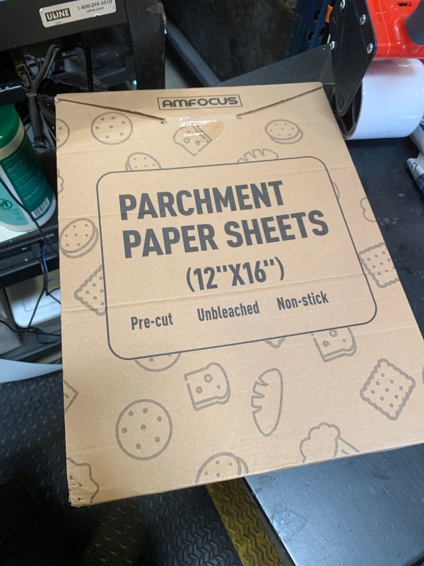 Photo 1 of 200 PCS Unbleached Parchment Paper Sheets for Baking 12x16 Inches, Non-Stick and Non-Toxic Pre-cut Parchment Sheets for Oven, Cooking, Grilling, Air Fryer and Steaming - Fit for Half Sheet Pans
