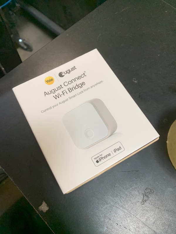 Photo 1 of August Home Connect Wi-Fi Bridge, Remote Access, Alexa Integration for Your August Smart Lock, white, 1.5 x 2.4 x 2.4"