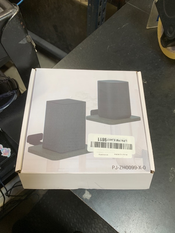 Photo 1 of Pair of Rear Speaker Shelves for Samsung, Roku, Sony, JBL, Vizio, LG Speakers Wall Mounts - 5.3" x 5.9" Adjustable Floating Wall Bracket for Most Small Speaker Mounting Holds Up to 10Lbs