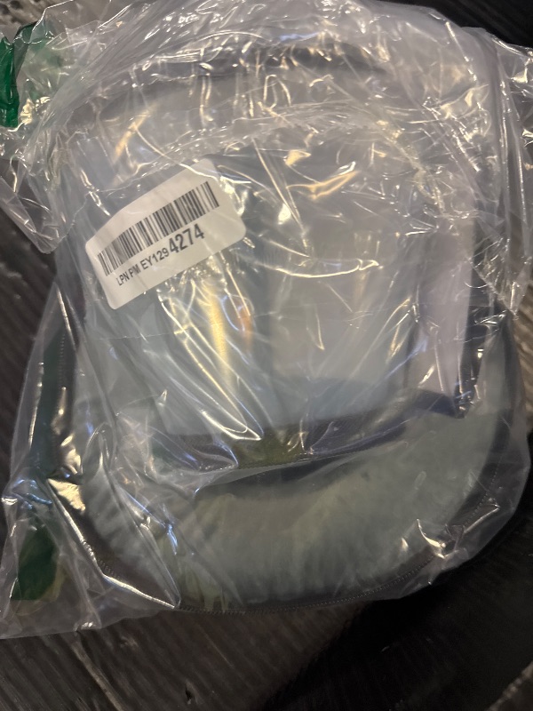 Photo 1 of Sponge Core Dog Cone, Inflatable Dog Cone Collar Alternative, Dogs Donut Collar After Surgery, Soft Cone for Large Medium Small Dogs to Stop Licking, No Inflation Required, Clear View(Size 2, Gray)