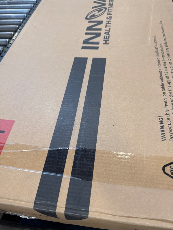 Photo 1 of INNOVA HEALTH AND FITNESS ITM4800 Advanced Heat and Massage Inversion Table,Black/ Blue / Gray
