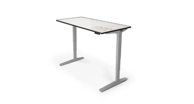 Photo 1 of 90 Tiltable Glass Standing Desl 38.6" x 23.4" x 7.2" / 98 x 5 White *