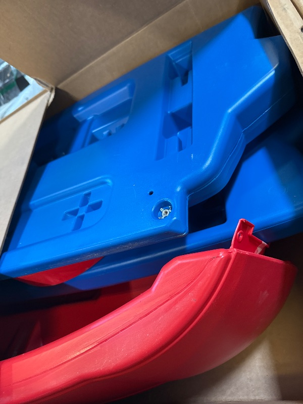 Photo 1 of Delta Children - Spidey and His Amazing Friends Web Crawler Race Car Twin Bed, Blue/Red