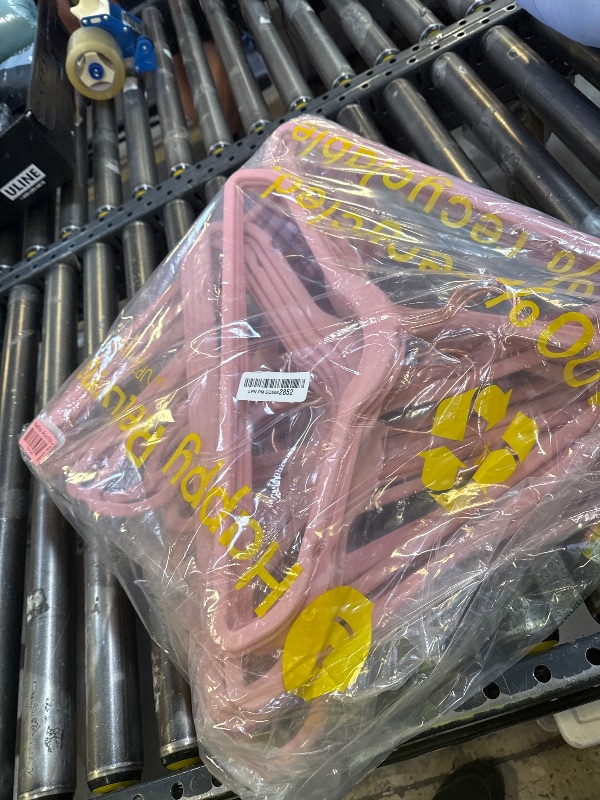 Photo 1 of AREKUAEI Premium Blush Pink Velvet Hangers (Pack of 50) Heavyduty - Non Slip - Copper/Rose Gold Hooks,Space Saving Clothes Hangers