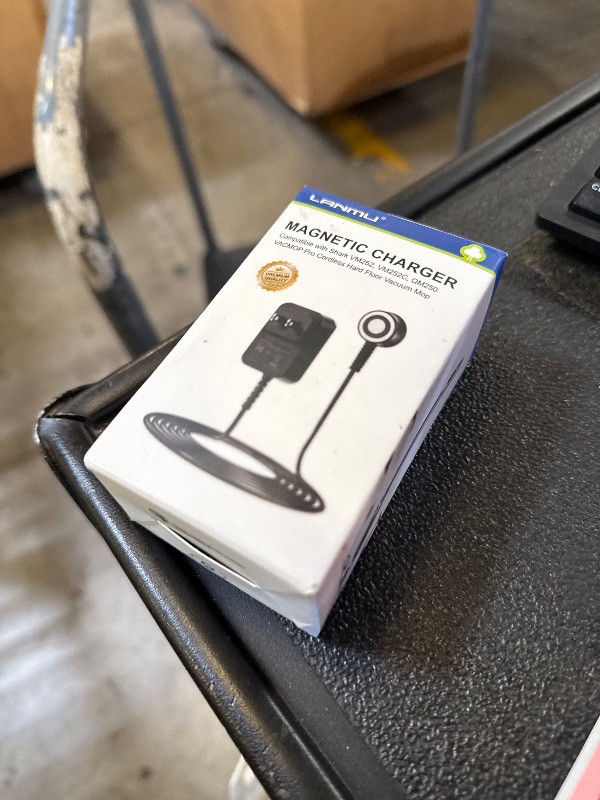 Photo 1 of LANMU Charger Compatible with Shark VACMOP VM252 VM252C QM250 VACMOP Pro Cordless Hard Floor Vacuum Mop, Replacement Power Cord Magnetic Charger