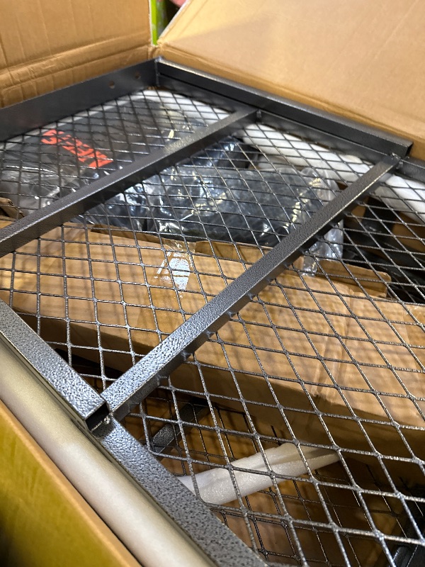 Photo 1 of MeeFar Folding Hitch Mount Cargo Carrier Basket 60" X 20" X 6"+Waterproof Cargo Bag 16 Cubic Feet(58" 19" 24"),Hauling Weight Capacity of 500 Lbs and A Folding Arm.with Hitch Stabilizer,Net and Straps