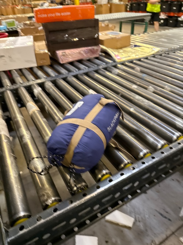 Photo 1 of Ultralight Sleeping Bag - Envelope Lightweight Portable, Waterproof, Comfort with Compression Sack - Great for 3 Season Traveling, Camping, Hiking (Dark Blue)
