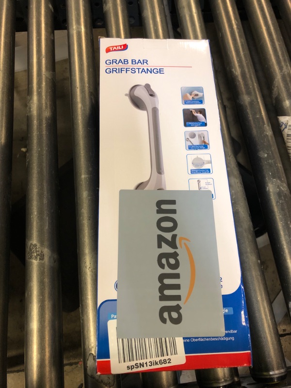Photo 1 of TAILI Shower Grab Bar Glow in The Dark, 2 Pack 16.8 in Grab Bars for Bathtubs and Showers,Shower Handles Shower Rails for Seniors and Elderly,Bathroom Safety Grip Removable No Drilling Waterproof Blue