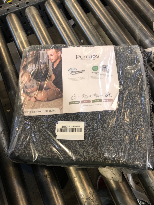 Photo 1 of PURRUGS Dirt Trapping Door Mat 24" x 35.5", Non-Slip Machine Washable Entry Rug, Shoe Scraper, Dog Doormat, Super Absorbent Welcome Mat for Front & Back Door, Muddy Shoes & Paws, Charcoal