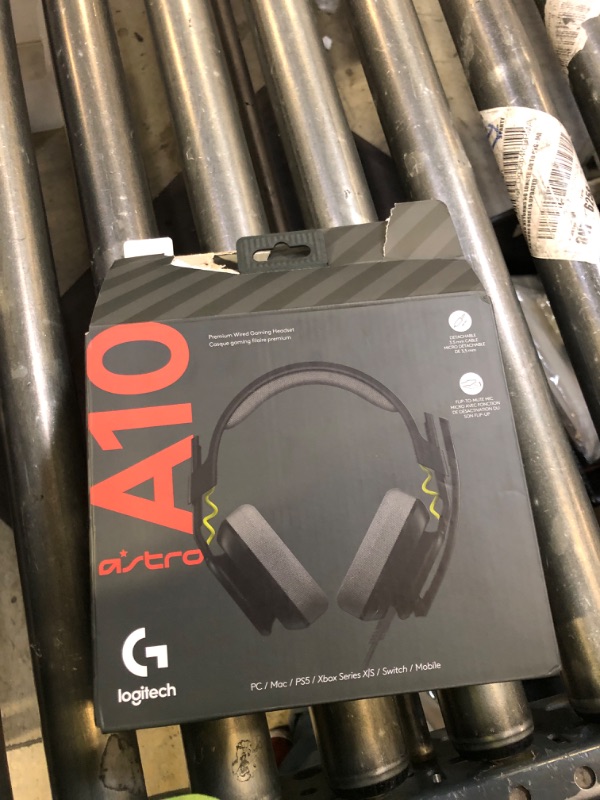 Photo 1 of Logitech G Astro A10 Gen 2 Cross-Platform Wired Gaming Headset for PlayStation 5/4, Xbox S|X, Nintendo Switch, PC: 3.5mm Headphone Jack, 32mm Drivers, Flip-to-Mute Mic, Over-Ear - Black/Xbox Edition