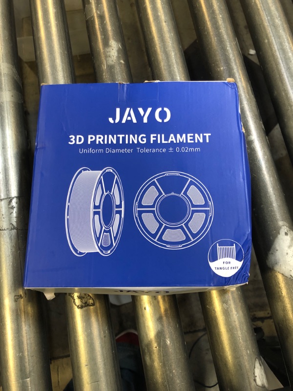 Photo 1 of JAYO Matte PLA 3D Printer Filament Light Blue, PLA Matte Filament 1.75mm, Dimensional Accuracy +/- 0.02mm, 1.1kg Spool (2.4lbs)