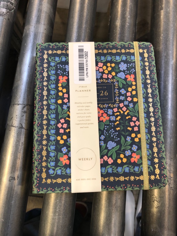 Photo 1 of Paper Co. 2026 Wildwood 17-Month Academic Covered Spiral Planner, Aug. 2025 - Dec. 2026, 8.25" L × 6.75" W, Weekly & Monthly Pages, Inspirational Quotes, Stickers, Illustrated Pocket Folder