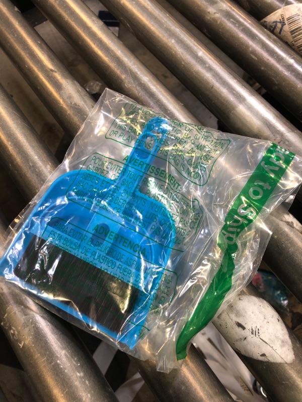 Photo 1 of Mini Dustpan and Broom Set Portable Plastic Brush Set (Blue) Used for Desk, Home, Kitchen,Cage Cleaning of Any Small Animals, Guinea Pigs, Rabbits, Hamsters