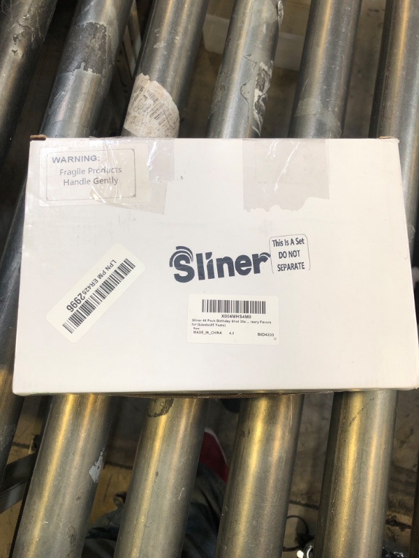Photo 1 of Sliner 48 Pack Birthday Shot Glasses Bulk 1.4oz Cheers to 30/40/50/60/70/80 Years Shot Glass Unbreakable Thick Base Mini Clear Plastic Wine Glass Anniversary Favors for Guests(Black,45 Years)