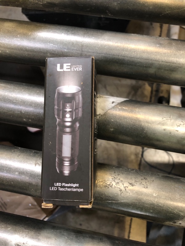 Photo 1 of Lighting EVER LED Flashlights High Lumens, Small Flashlight, Waterproof, Adjustable Focus Flash Light for Outdoor, Emergency, AAA Batteries Included, Tactical & Camping Accessories