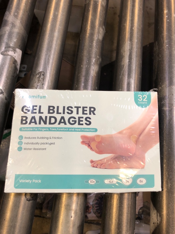 Photo 1 of Hydrocolloid Gel Blister Bandages Pads - (Variety Pack) Promifun 32ct Waterproof Adhesive Blisters Bandages - Blister Pads for Heel, Foot, Toe, Feet - Gel Blister Chshions for Prevention & Recovery
