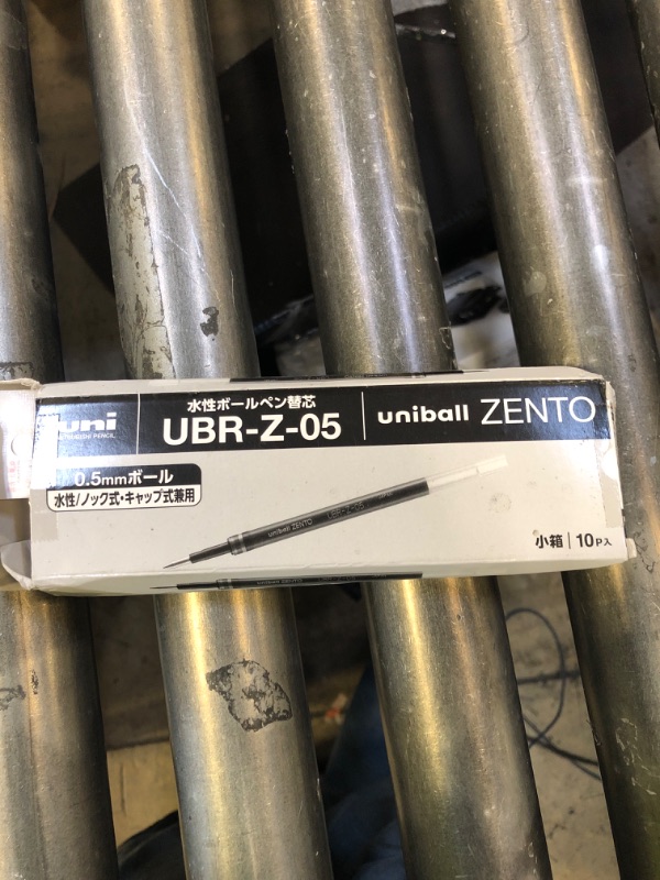 Photo 1 of uniball ZENTO Water-Based Ink Refill UBR-Z-05, 0.5mm Fine Point, Black, Compatible with uniball ZENTO Pens, UBRZ05.24, Pack of 10