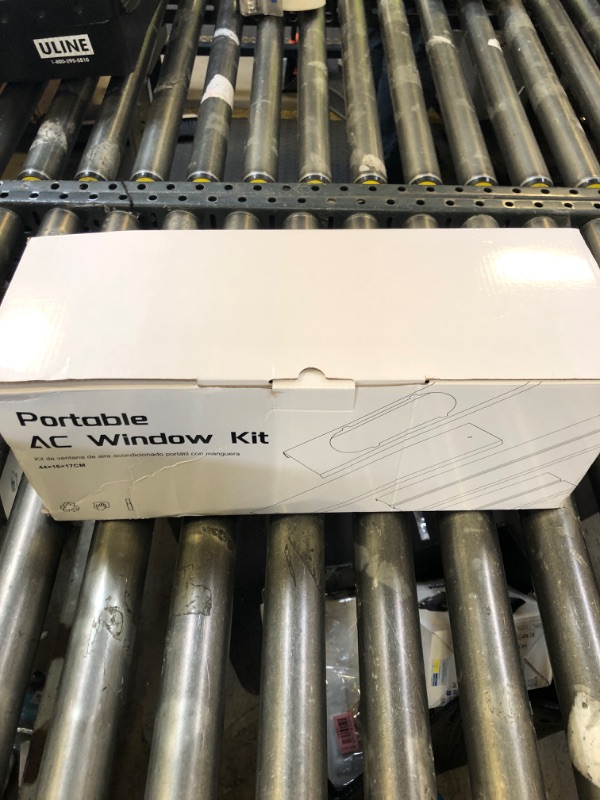 Photo 1 of Portable Air conditioner Window Kit, Adjustable Vertical/Horizontal Sliding Window Kit Plate for Unit, AC Window Vent Seal Suitable for 5.9” AC Exhaust Hose