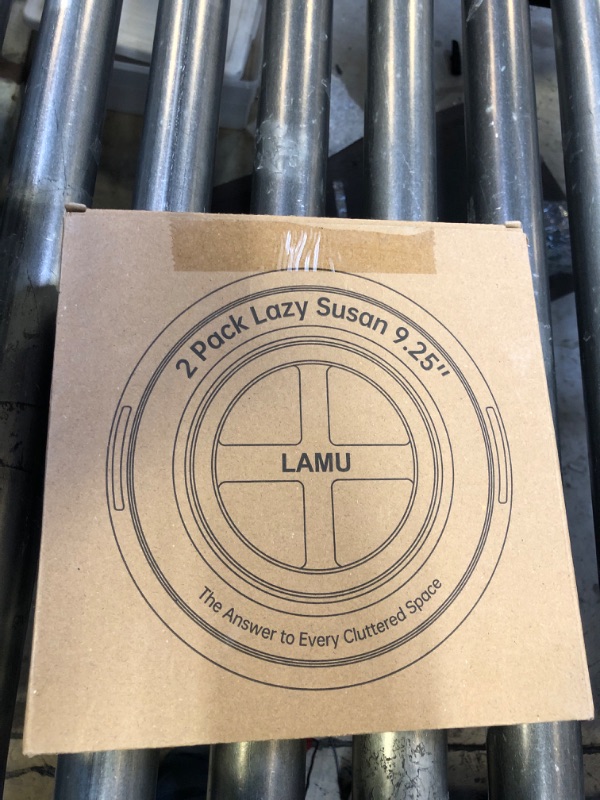 Photo 1 of LAMU 2 Pack Lazy Susan Organizer 9.25 inch Lazy Susan Turntable for Cabinet, Rotating Spice Organization for Cabinet, Kitchen, Table Top, Countertop, Pantry Fridge Organizers and Storage, Clear