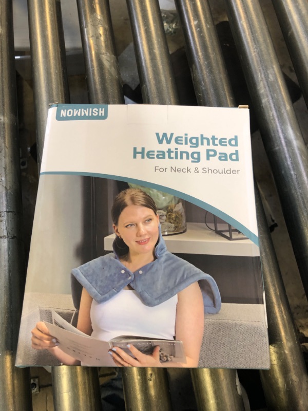 Photo 1 of NOWWISH Heating Pad for Neck and Shoulders Pain Relief, 2lb Weighted Electric Heating Pad with 10 Heat Levels and Auto Shut Off, Large Heated Wrap, Birthday Gifts for Women Mom Wife, 17"x23", Purple