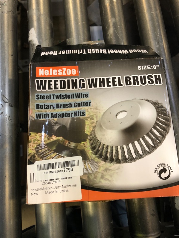 Photo 1 of NeJesZoe 8 Inch Steel Wire Weed Wheel Brush Cutter Trimmer Head, Weed Trimmer Blade Head for Weed Eater,Brush Cutter,Weed Wrackers, Compatible with Husqvarna, Sthil, Moss Grass Rust Removal