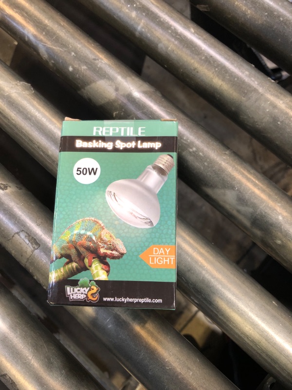 Photo 1 of LUCKY HERP Heat Lamp Bulbs, UVA Intense Basking Spot Light Reptile Heat Lamp(Clear) 50W, Simulated Natural Sunlight Heat Lamp Bulbs for Reptile, Bearded Dragon, Amphibian, Turtle, Snake, Lizard