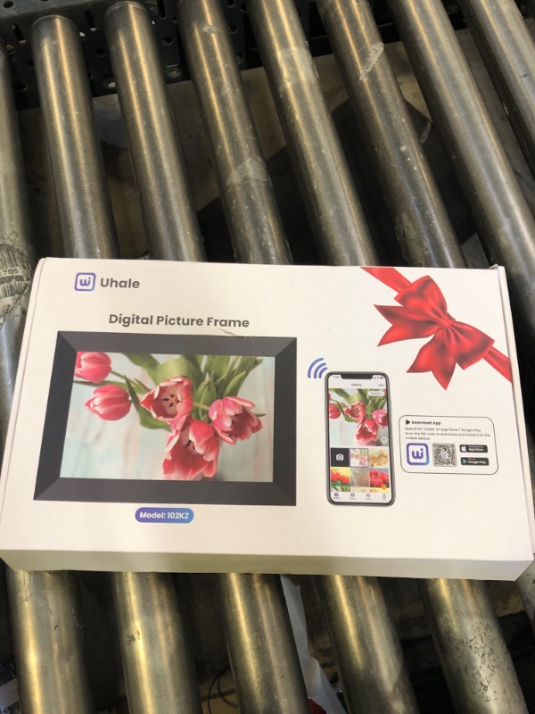 Photo 1 of BIGASUO 10.1 Inch WiFi Digital Picture Frame, IPS HD Touch Screen Cloud Smart Photo Frames with Built-in 32GB Memory, Wall Mountable, Auto-Rotate, Share Photos Instantly from Anywhere